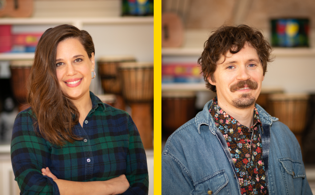 Headshots of Beth Liebowitz and Wes Buckley