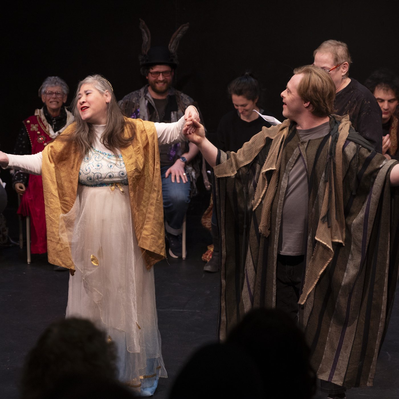 Kellie Ward and Dan Waite dance as Titania and Oberon in A Midsummer Night's Dream.