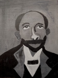 Image: Black and white portrait of WEB DuBois