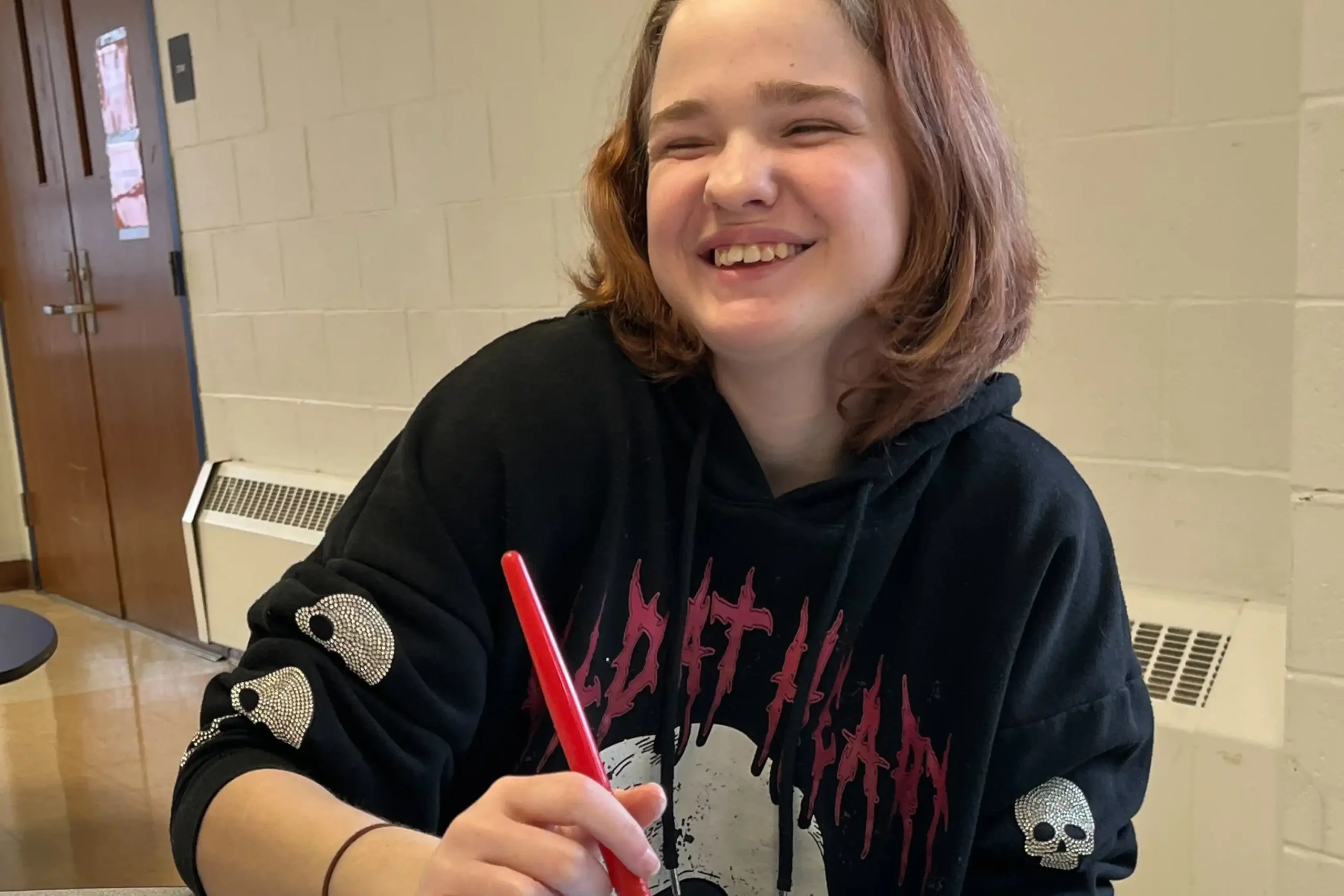 Maddie (North Adams Public Schools) taps into her talents in CATA arts programs.